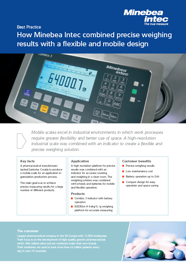 How Minebea Intec combined precise weighing results with a flexible and mobile design - Sartorius Croatia