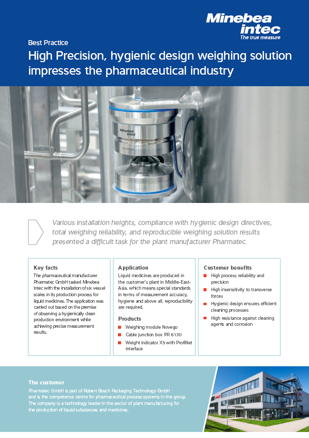 High precision, hygienic design weighing solution in the pharmaceutical industry - Sartorius Croatia