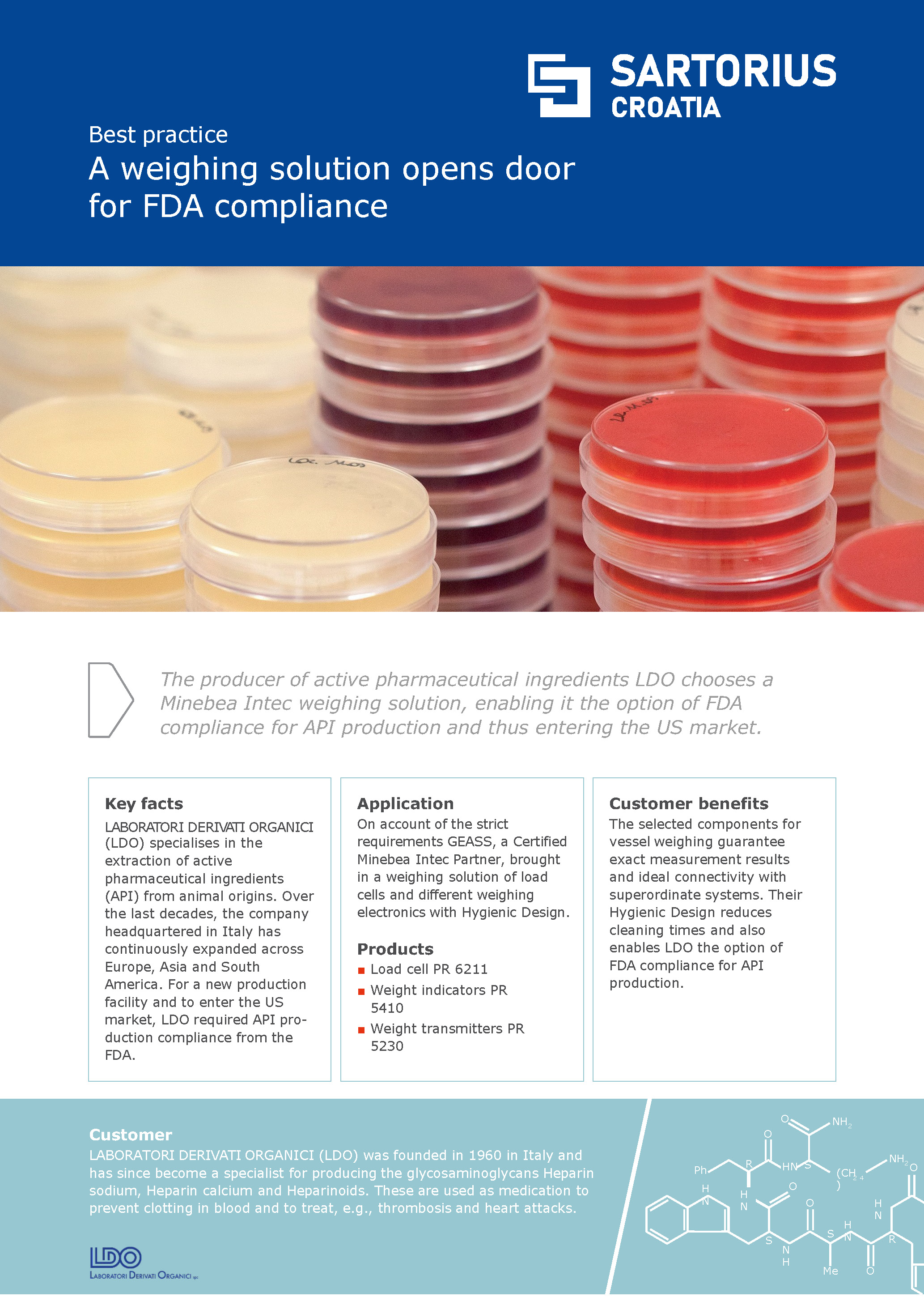 A weighing solution opens door for FDA compliance - Sartorius Croatia