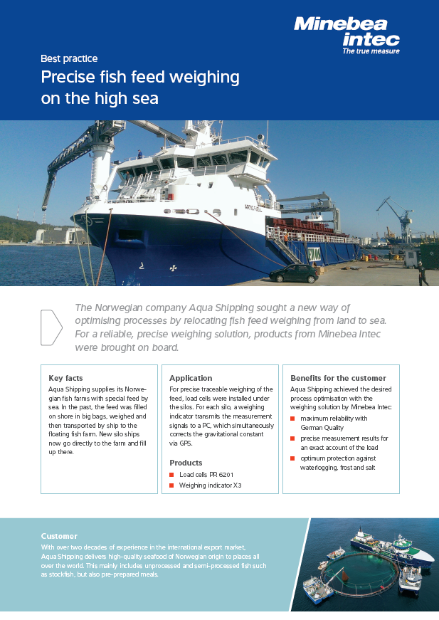 Precise fish feed weighing on the high sea - Sartorius Croatia