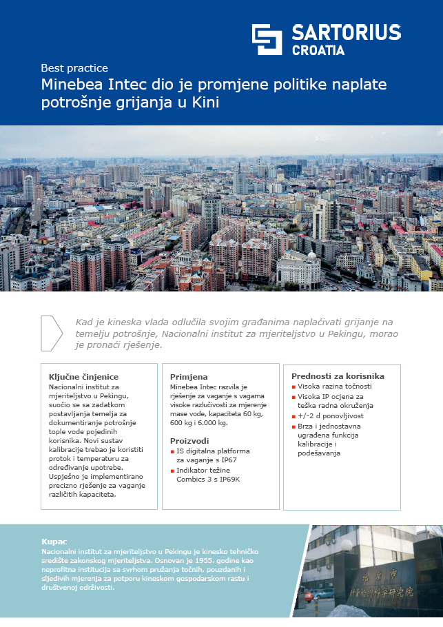 Primjer iz Kine: Politika naplate potrošnje grijanja - Sartorius Croatia 