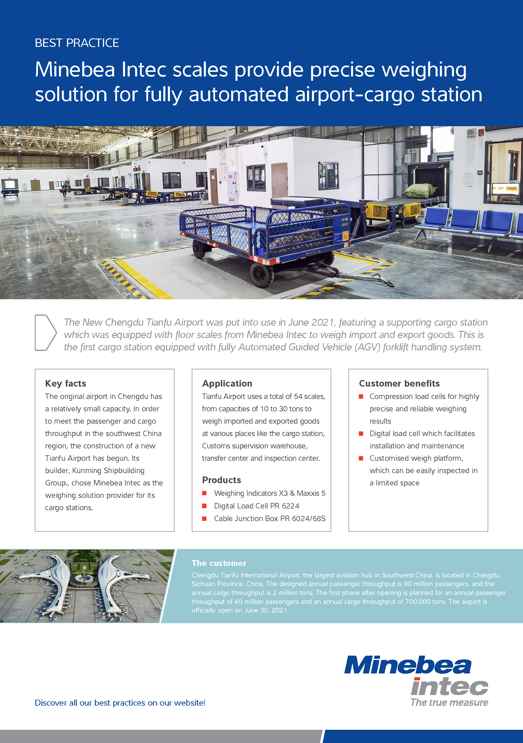 Minebea Intec scales provide precise weighing solution for fully automated airport-cargo station - Sartorius Croatia