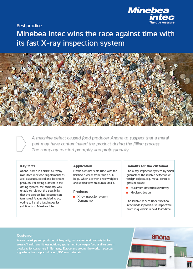 X-ray inspection system in the production of products for vegan and sports nutrition - Sartorius Croatia