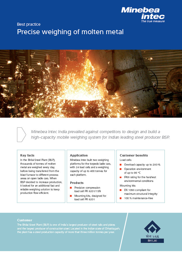 Precise weighing of molten metal - Sartorius Croatia