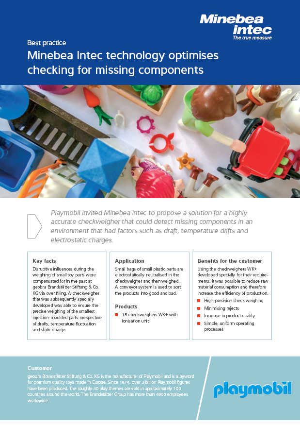 Minebea Intec technology optimises checking for missing components - Sartorius Croatia