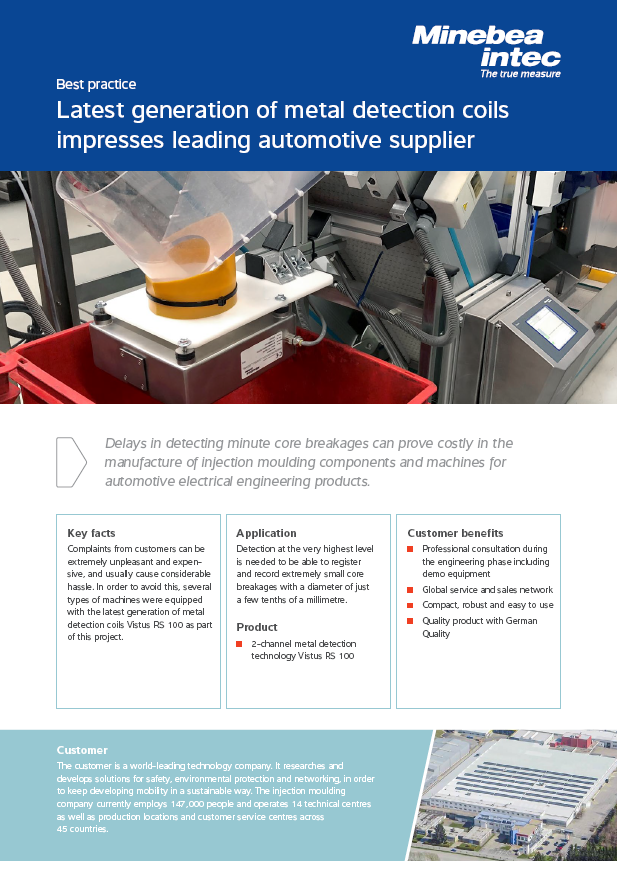 Latest generation of metal detection coils  - Sartorius Croatia